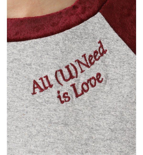 Spick and Span「Uhr/ウーア Fabricmix Baseball Tee」|Tシャツ・カットソー|