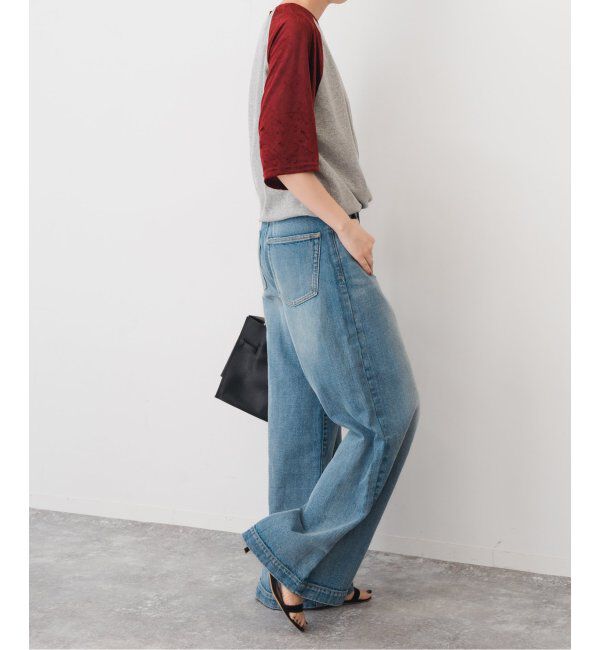 Spick and Span「Uhr/ウーア Fabricmix Baseball Tee」|Tシャツ・カットソー|