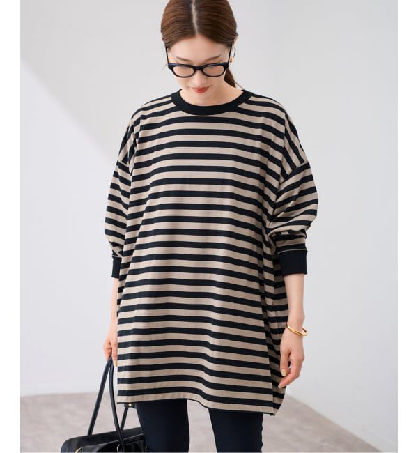FRAMeWORK「onit/オニット 別注OVERSIZE ボーダーロングスリーブ」|Tシャツ・カットソー|