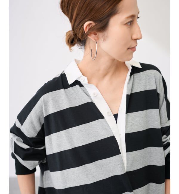 FRAMeWORK「onit/オニット 別注OVERSIZE ボーダーラガーシャツ」|Tシャツ・カットソー|