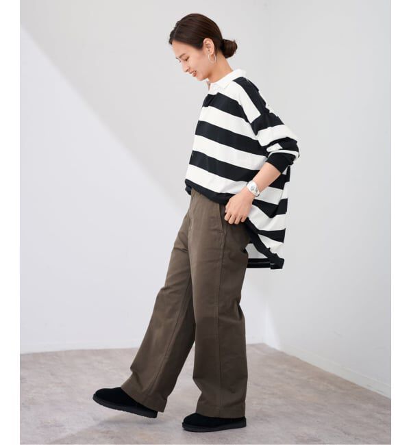 FRAMeWORK「onit/オニット 別注OVERSIZE ボーダーラガーシャツ」|Tシャツ・カットソー|