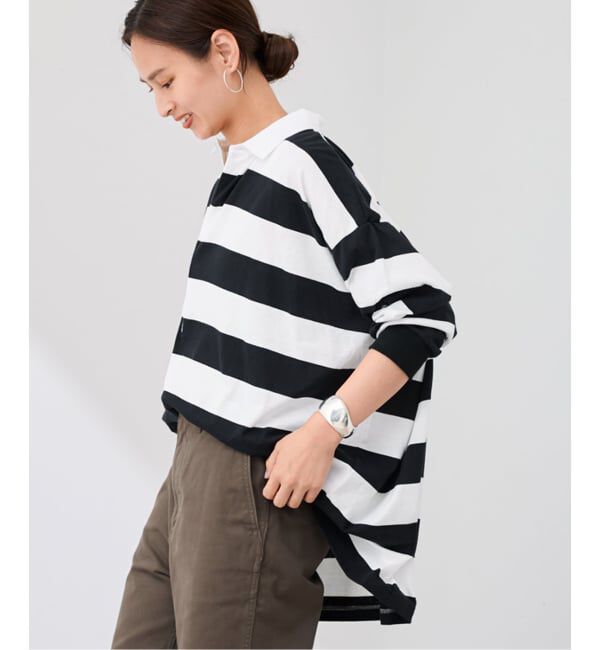 FRAMeWORK「onit/オニット 別注OVERSIZE ボーダーラガーシャツ」|Tシャツ・カットソー|