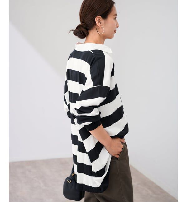 FRAMeWORK「onit/オニット 別注OVERSIZE ボーダーラガーシャツ」|Tシャツ・カットソー|