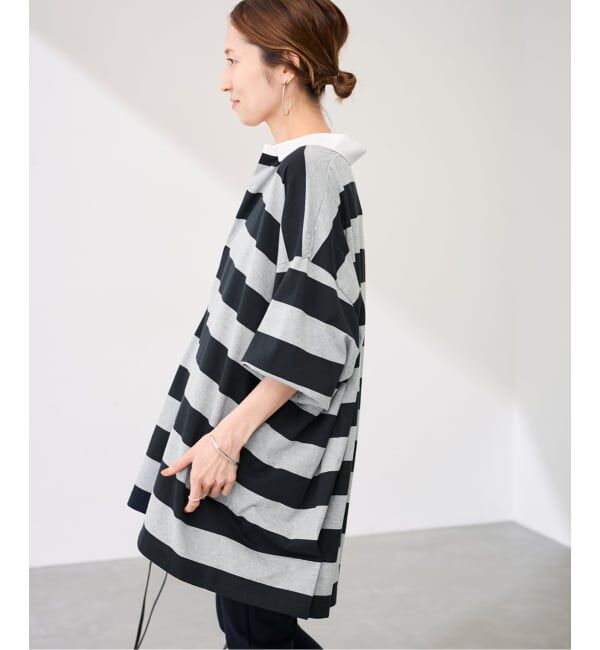 FRAMeWORK「onit/オニット 別注OVERSIZE ボーダーラガーシャツ」|Tシャツ・カットソー|