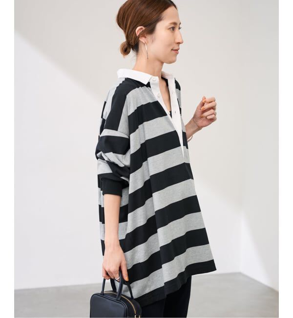 FRAMeWORK「onit/オニット 別注OVERSIZE ボーダーラガーシャツ」|Tシャツ・カットソー|