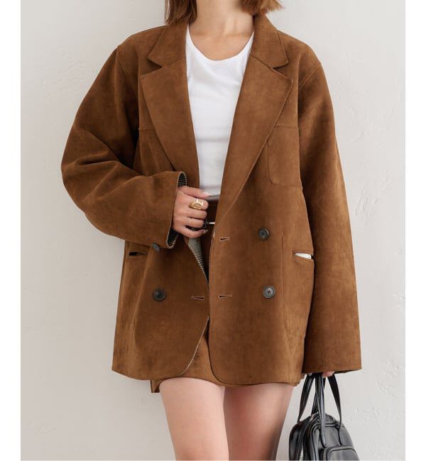 U by SPICK&SPAN「リバーシブルオーバーダブルジャケット」|その他|キャメル