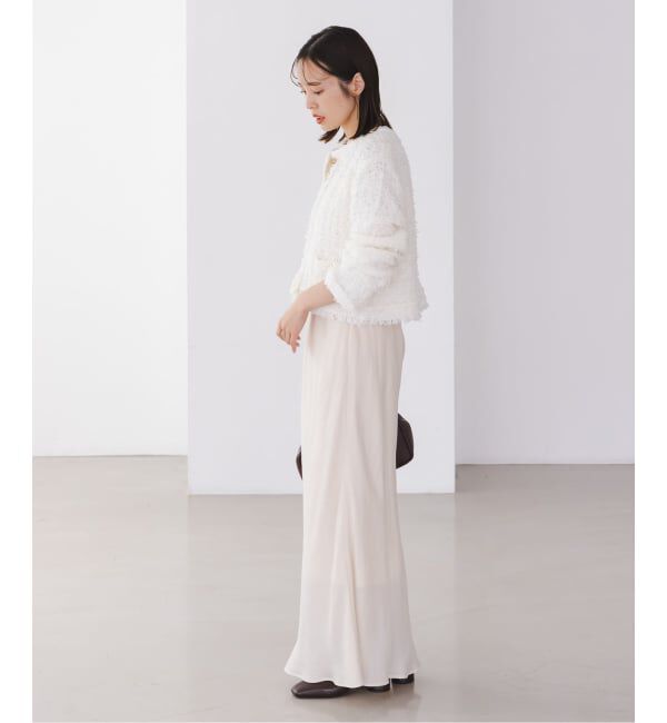 NOBLE「ツイードニットカーディガン」|カーディガン|