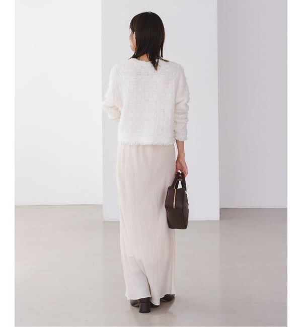 NOBLE「ツイードニットカーディガン」|カーディガン|