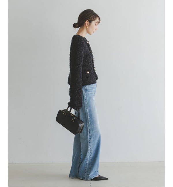 NOBLE「ツイードニットカーディガン」|カーディガン|