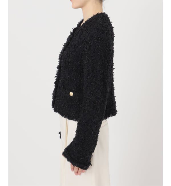 NOBLE「ツイードニットカーディガン」|カーディガン|