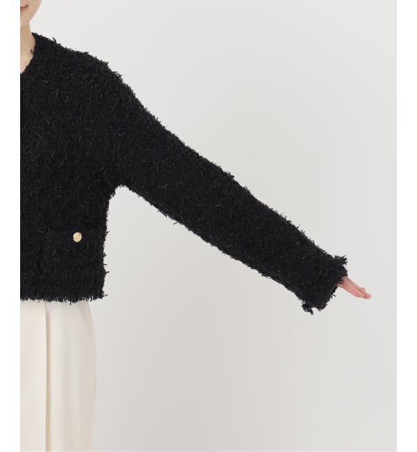 NOBLE「ツイードニットカーディガン」|カーディガン|