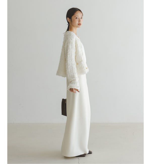 NOBLE「ツイードニットカーディガン」|カーディガン|