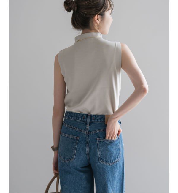 NOBLE「【洗える】ボトルネックスリーブレスニット」|ニット・セーター|