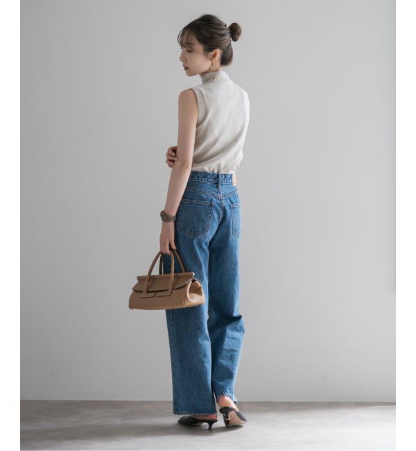 NOBLE「【洗える】ボトルネックスリーブレスニット」|ニット・セーター|