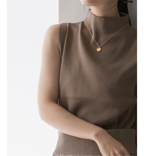 NOBLE「【洗える】ボトルネックスリーブレスニット」|ニット・セーター|