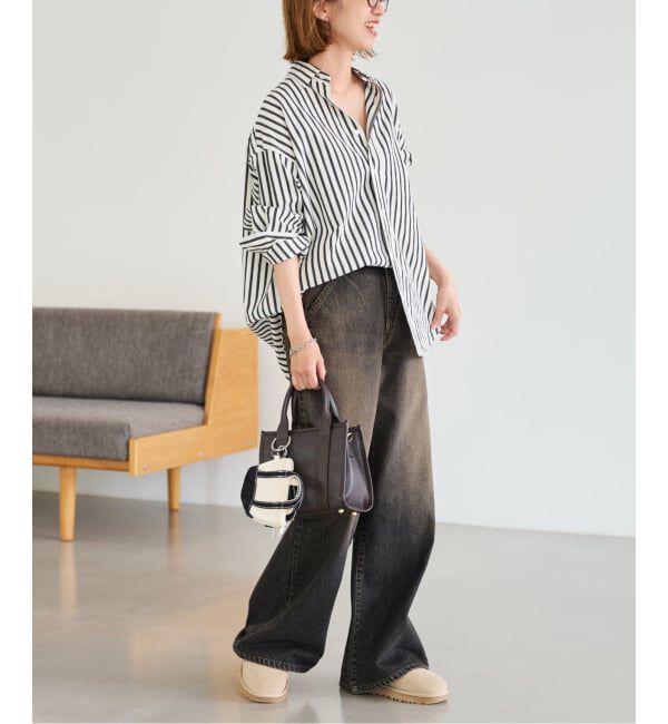 FRAMeWORK「≪WEB限定 / 追加≫コットンストライプレギュラーカラーシャツ」|シャツ・ブラウス|