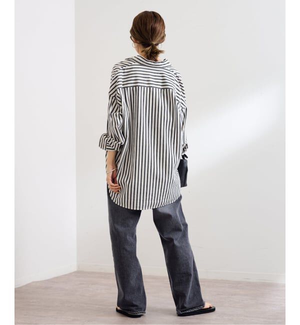 FRAMeWORK「≪WEB限定 / 追加≫コットンストライプレギュラーカラーシャツ」|シャツ・ブラウス|