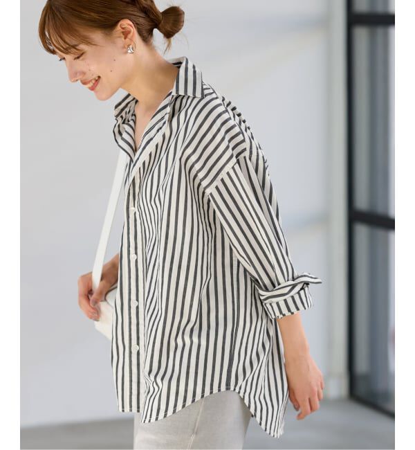 FRAMeWORK「≪WEB限定 / 追加≫コットンストライプレギュラーカラーシャツ」|シャツ・ブラウス|