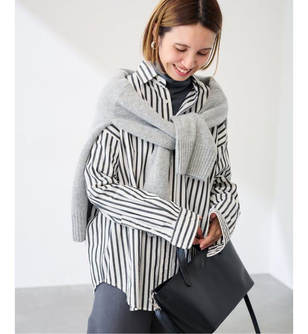 FRAMeWORK「≪WEB限定 / 追加≫コットンストライプレギュラーカラーシャツ」|シャツ・ブラウス|