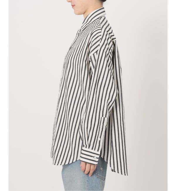 FRAMeWORK「≪WEB限定 / 追加≫コットンストライプレギュラーカラーシャツ」|シャツ・ブラウス|