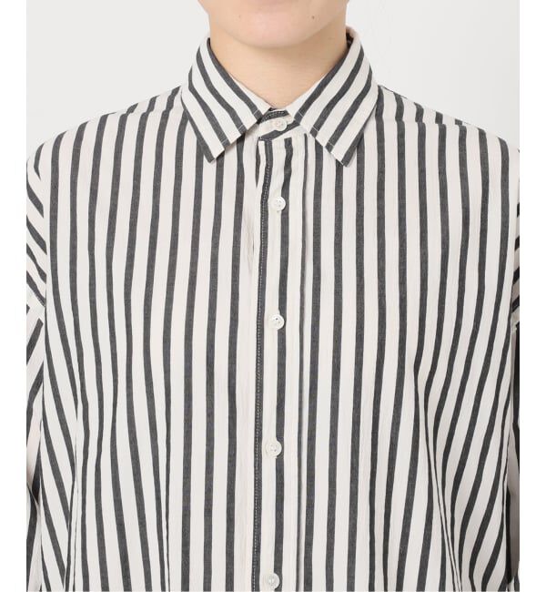 FRAMeWORK「≪WEB限定 / 追加≫コットンストライプレギュラーカラーシャツ」|シャツ・ブラウス|