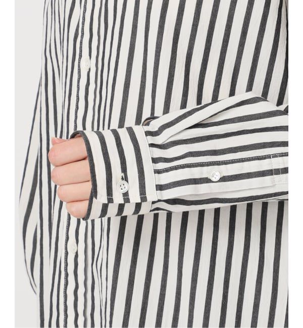 FRAMeWORK「≪WEB限定 / 追加≫コットンストライプレギュラーカラーシャツ」|シャツ・ブラウス|