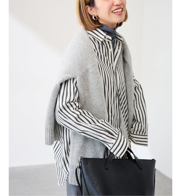 FRAMeWORK「≪WEB限定 / 追加≫コットンストライプレギュラーカラーシャツ」|シャツ・ブラウス|