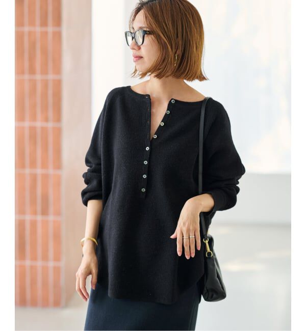 FRAMeWORK「≪WEB限定追加≫ウールワッフルヘンリーネック」|ニット・セーター|