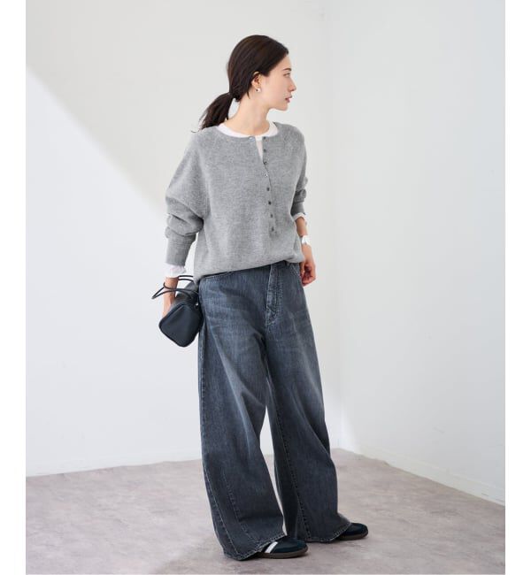 FRAMeWORK「≪WEB限定追加≫ウールワッフルヘンリーネック」|ニット・セーター|