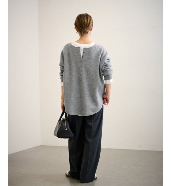 FRAMeWORK「≪WEB限定追加≫ウールワッフルヘンリーネック」|ニット・セーター|
