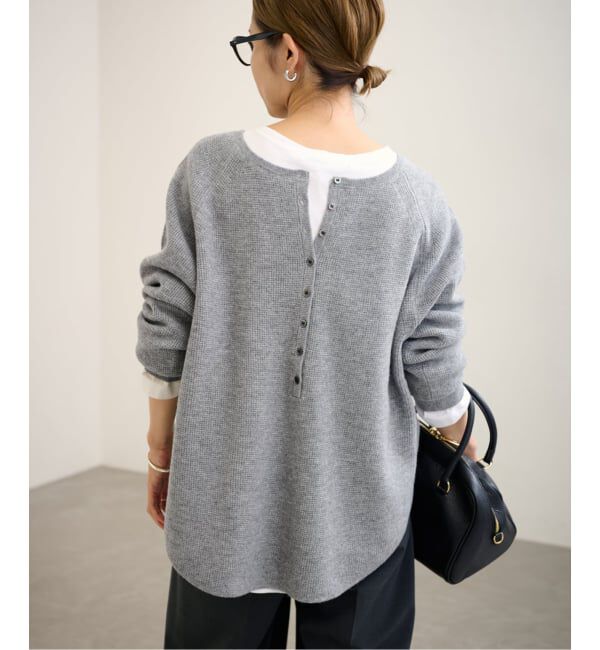 FRAMeWORK「≪WEB限定追加≫ウールワッフルヘンリーネック」|ニット・セーター|