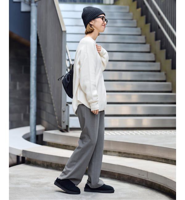 FRAMeWORK「≪WEB限定追加≫ウールワッフルヘンリーネック」|ニット・セーター|