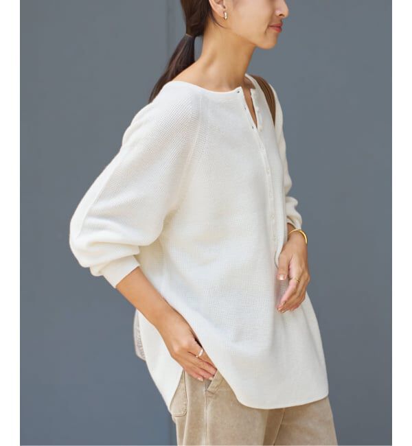 FRAMeWORK「≪WEB限定追加≫ウールワッフルヘンリーネック」|ニット・セーター|