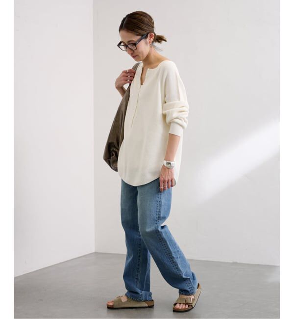 FRAMeWORK「≪WEB限定追加≫ウールワッフルヘンリーネック」|ニット・セーター|