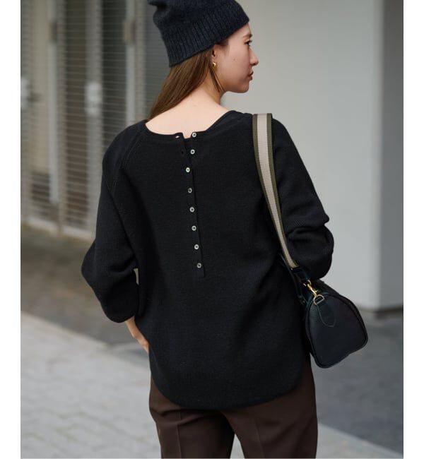FRAMeWORK「≪WEB限定追加≫ウールワッフルヘンリーネック」|ニット・セーター|