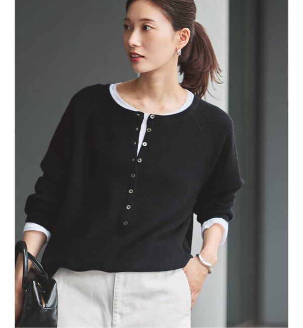 FRAMeWORK「≪WEB限定追加≫ウールワッフルヘンリーネック」|ニット・セーター|