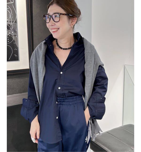 FRAMeWORK「≪追加≫コットンレギュラーカラーシャツ」|シャツ・ブラウス|ネイビー A