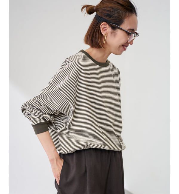 FRAMeWORK「≪追加≫ミジンボーダーロンT」|Tシャツ・カットソー|