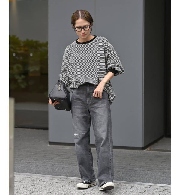 FRAMeWORK「≪追加≫ミジンボーダーロンT」|Tシャツ・カットソー|