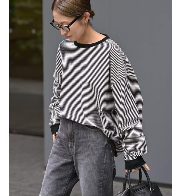 FRAMeWORK「≪追加≫ミジンボーダーロンT」|Tシャツ・カットソー|