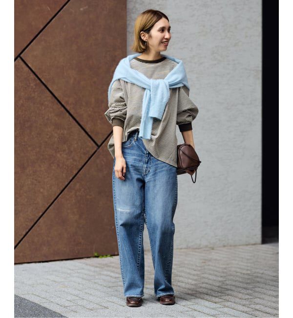 FRAMeWORK「≪追加≫ミジンボーダーロンT」|Tシャツ・カットソー|