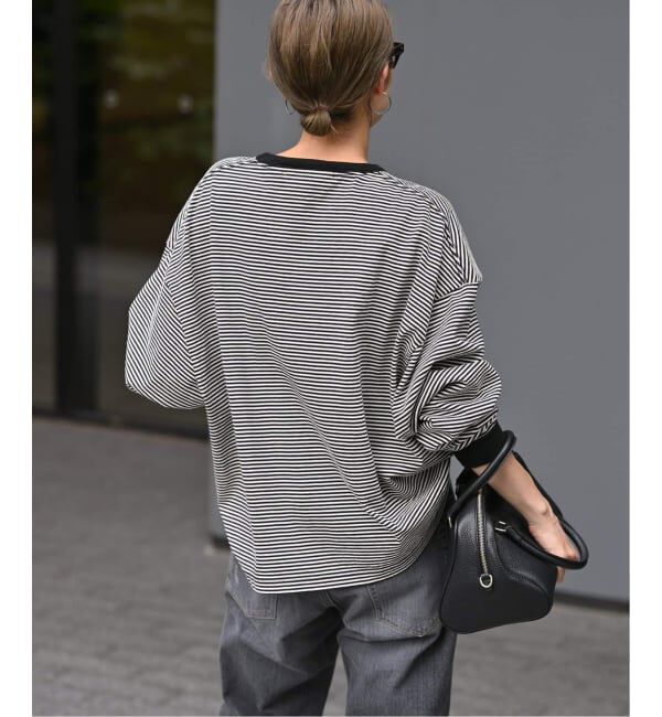 FRAMeWORK「≪追加≫ミジンボーダーロンT」|Tシャツ・カットソー|