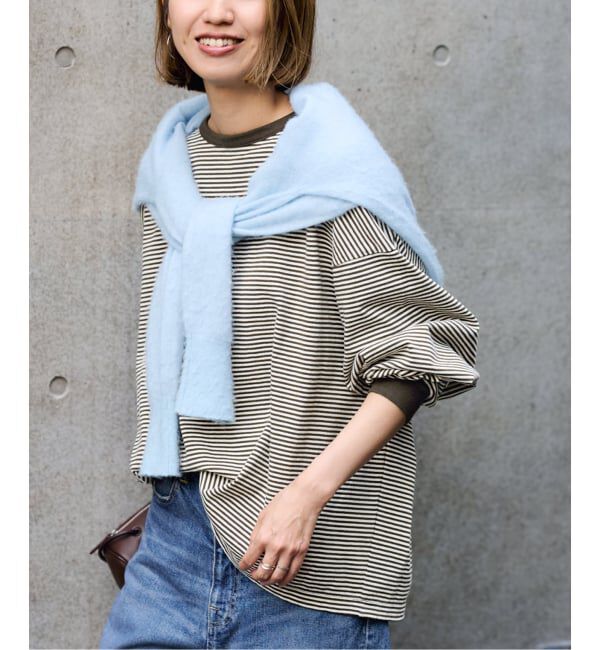 FRAMeWORK「≪追加≫ミジンボーダーロンT」|Tシャツ・カットソー|