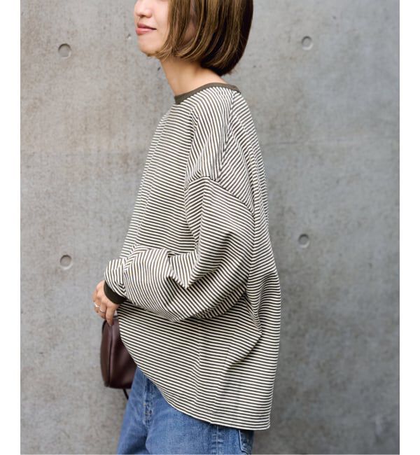 FRAMeWORK「≪追加≫ミジンボーダーロンT」|Tシャツ・カットソー|