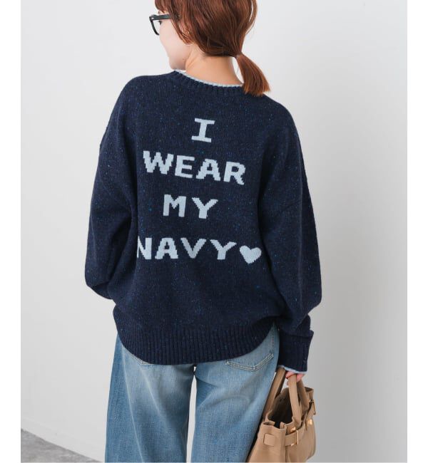 Spick and Span「《追加》ロゴインターシャニット」|ニット・セーター|