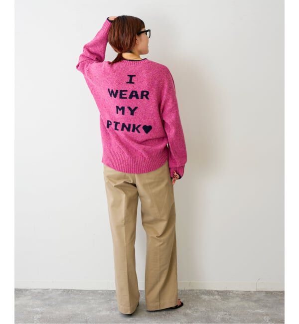 Spick and Span「《追加》ロゴインターシャニット」|ニット・セーター|