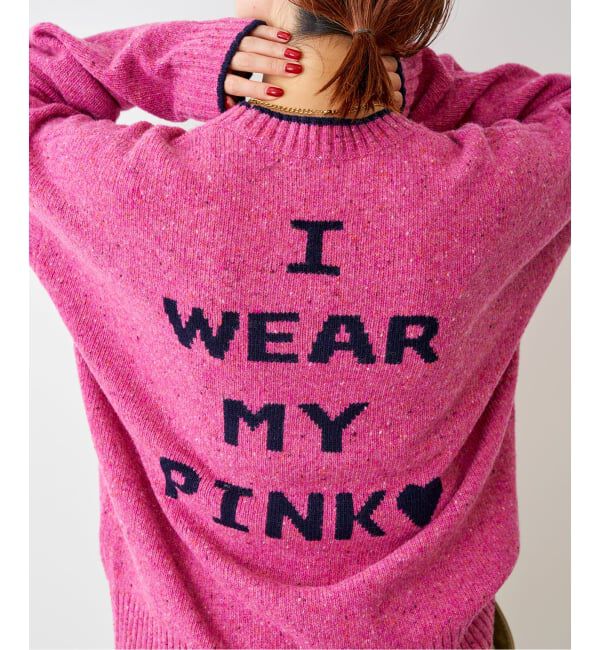 Spick and Span「《追加》ロゴインターシャニット」|ニット・セーター|