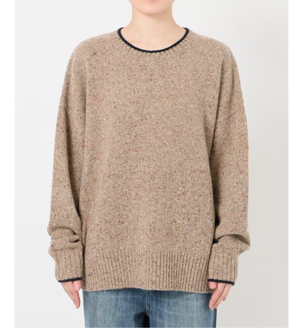 Spick and Span「《追加》ロゴインターシャニット」|ニット・セーター|