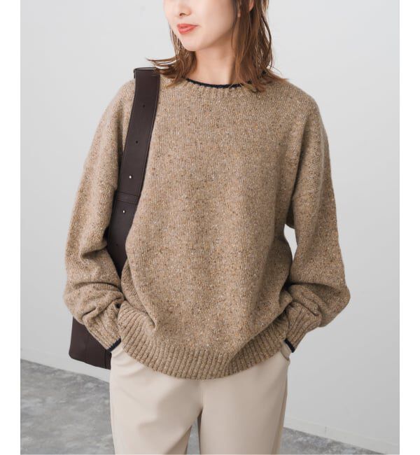 Spick and Span「《追加》ロゴインターシャニット」|ニット・セーター|