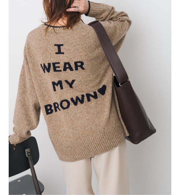 Spick and Span「《追加》ロゴインターシャニット」|ニット・セーター|